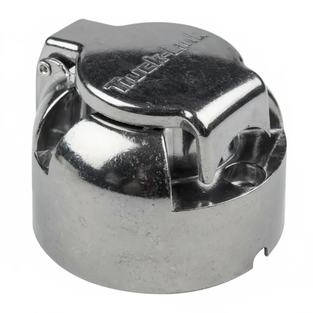 7-Pin Round Trailer Plug Connector - Durable Female Plug for Wiring
