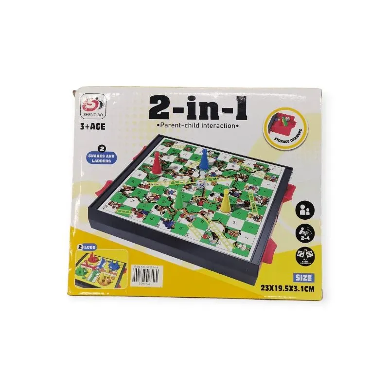 2 in 1 Snakes & Ladders Board Game