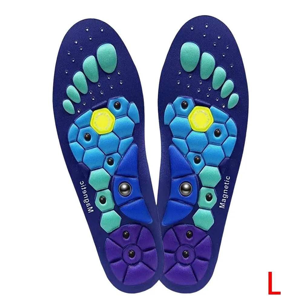Magnetic Acupressure Insoles,Reflexology Massage Insoles for Pain Relief - L
