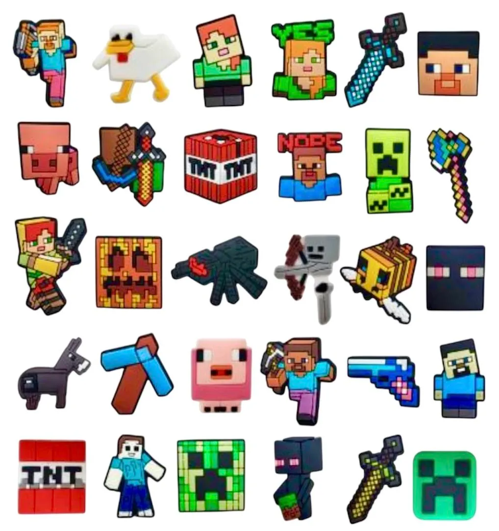 Minecraft Shoe Charms (30)