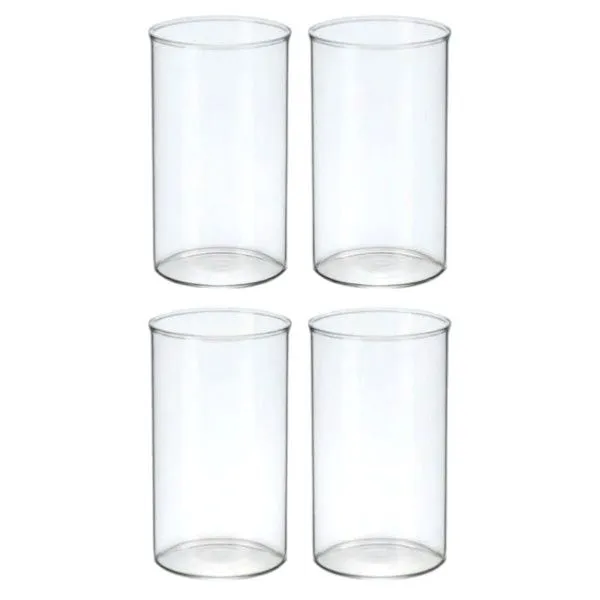4 Pack - Slim Cylinder Pantry Containers - Transparent