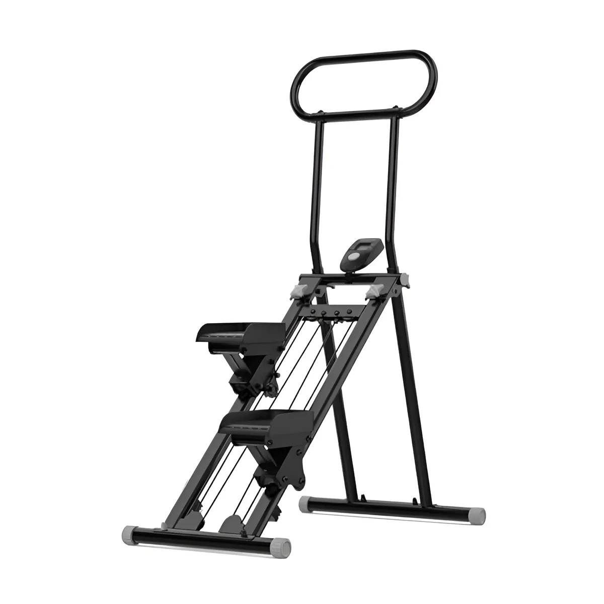 TOXIYA Fitness Stepper Foldable Aerobic Stair Climber For Full Body Workout - Black