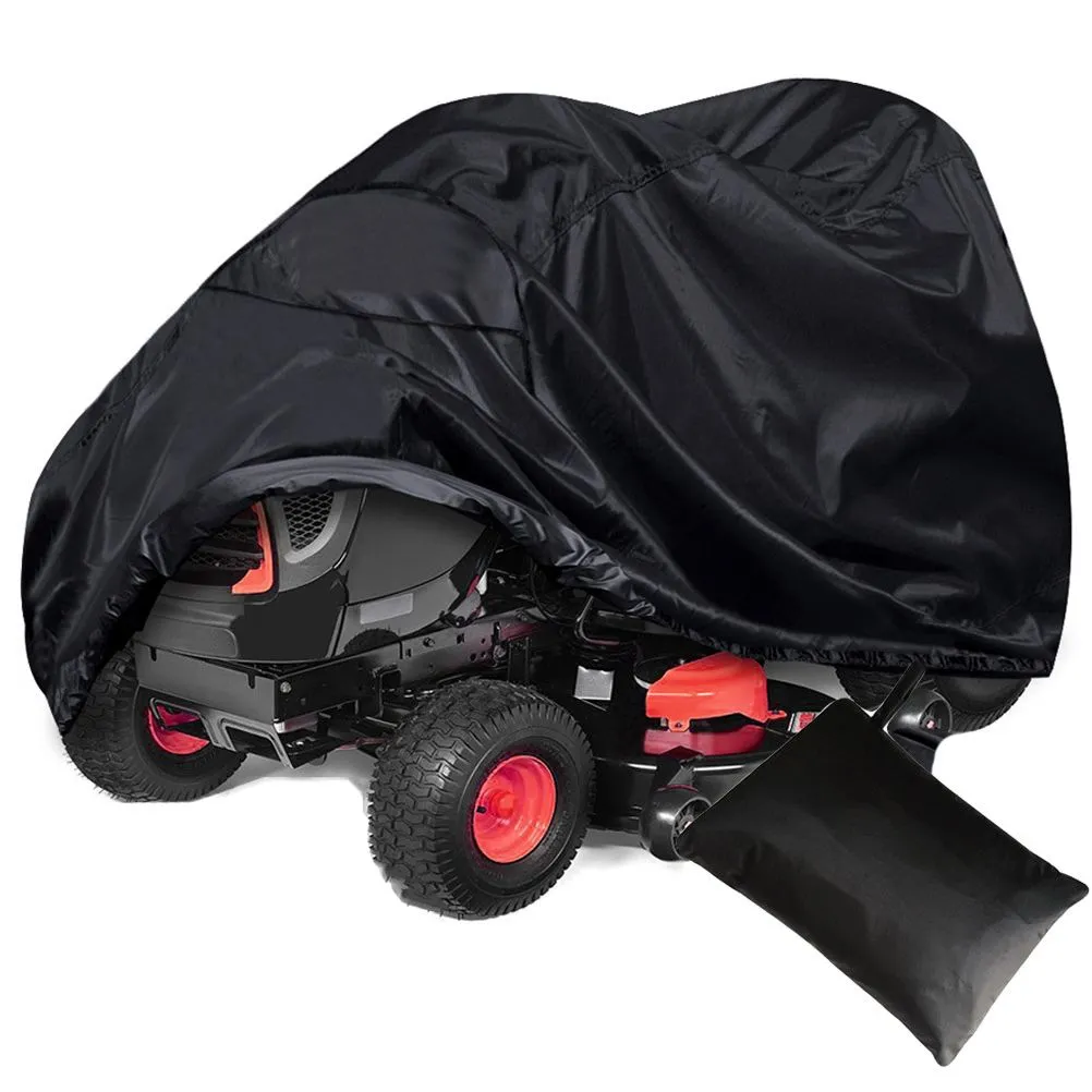 Riding Lawn Mower Cover With Drawstring Storage Bag