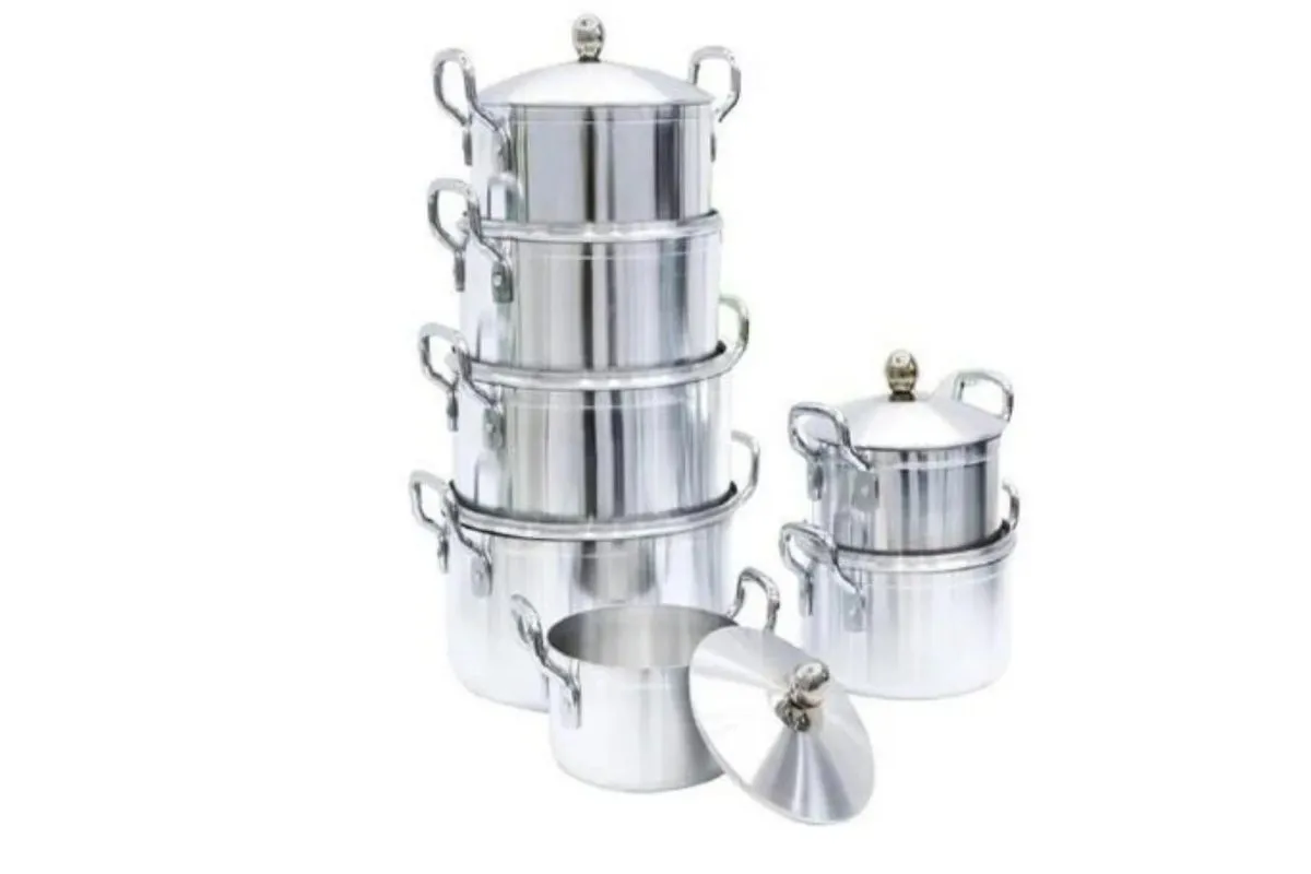 7 Aluminum Casseroles Pot Cookware Sets