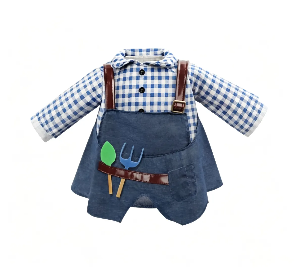 Gardener Porch Goose Outfit Set Fits 23 Inch Cement Plastic Goose Statue