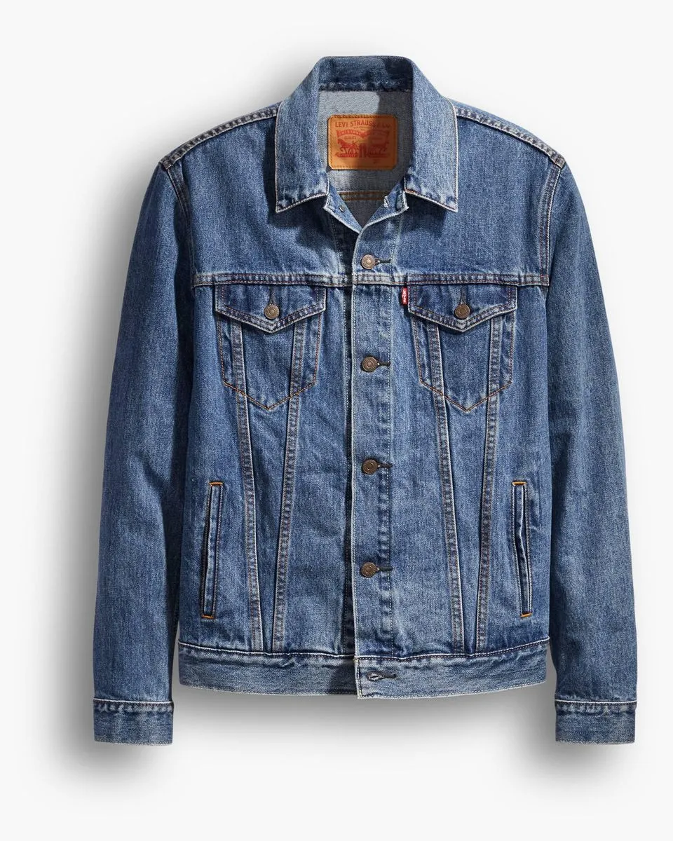 Levis Mens Trucker Stonewashed Denim Jacket
