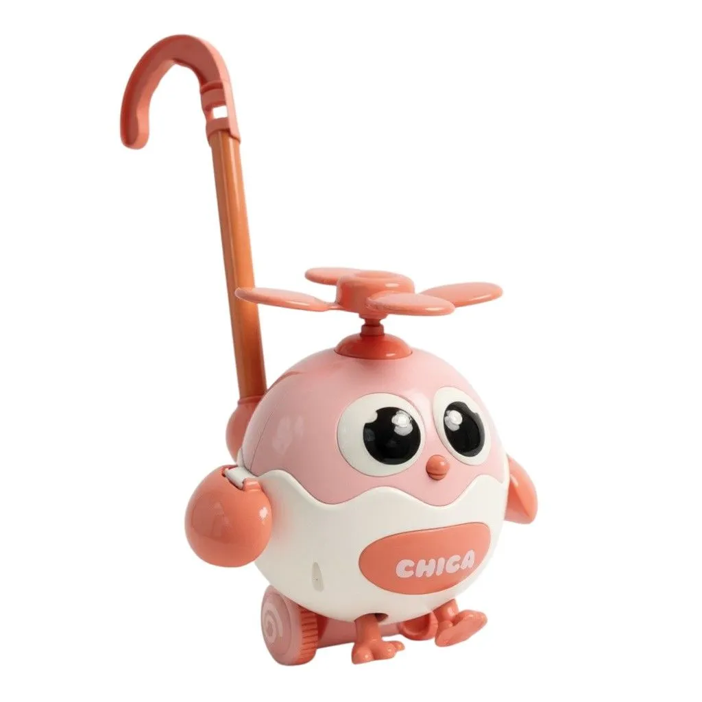 Little Cute Chicken Push-Push Toy - Baby Walker Push & Pull for Toddlers - Pink