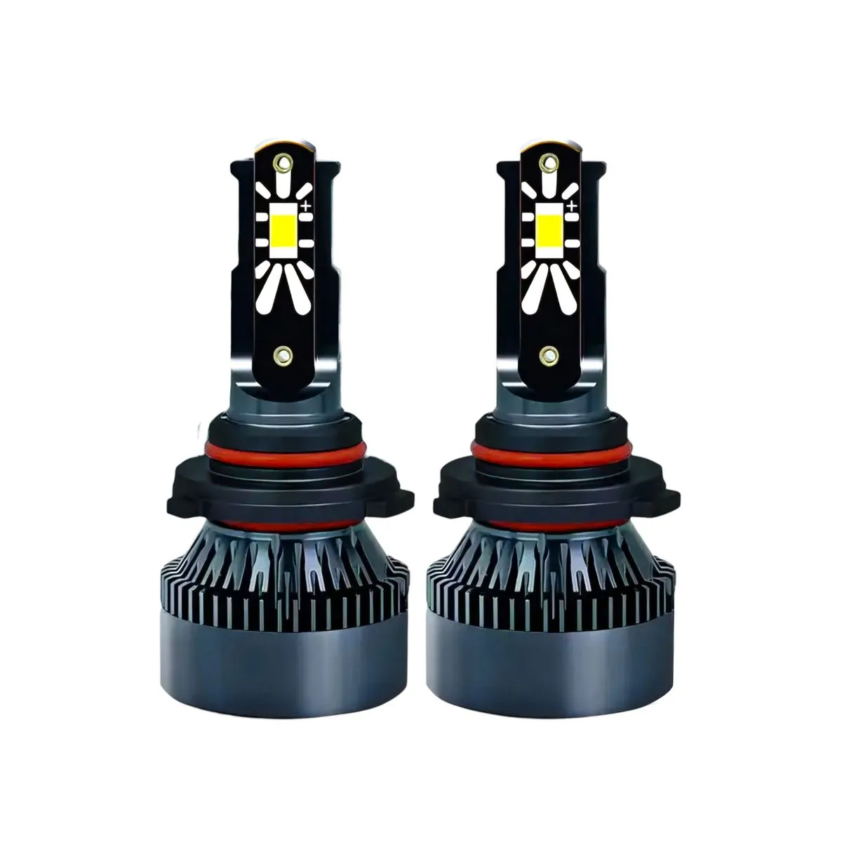 H4 7600LM 75W K1-Led Headlight- Set Bulbs COB Chip