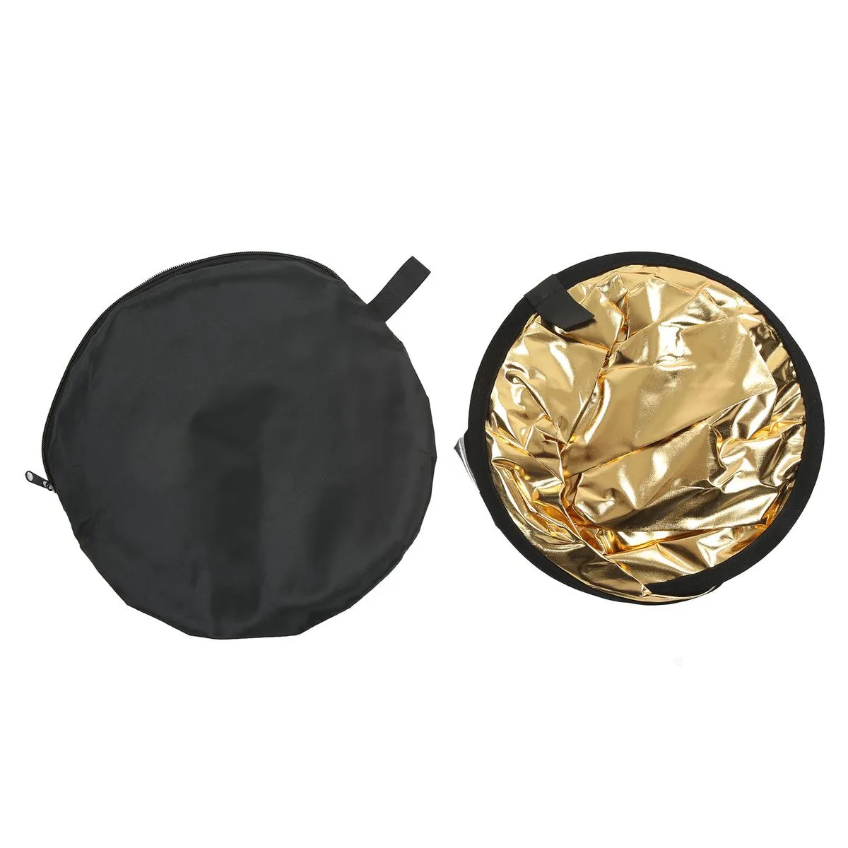110cm Silver/Gold 2-in-1 Round Photo Light Reflector