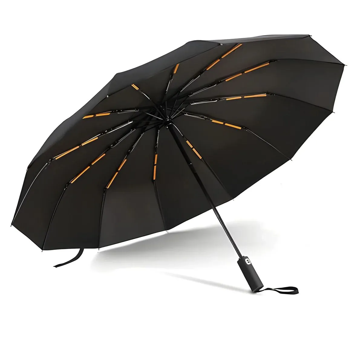 Water Repellent Umbrella Auto Open with 24 Ribs(12x2) - Golf Umbrella - Black
