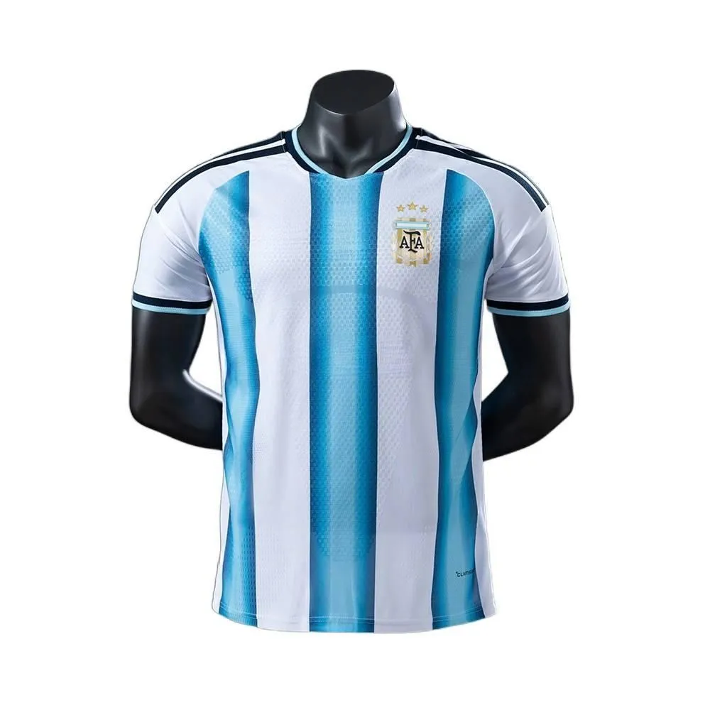 Men's Football Soccer Jersey Shirt For Argentina - Blue White - S-2XL