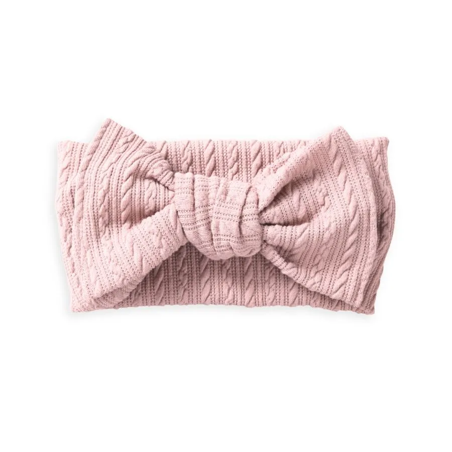 Elastic Baby Headband - Soft Woven Bow, Stretchy for 0-6 Years,