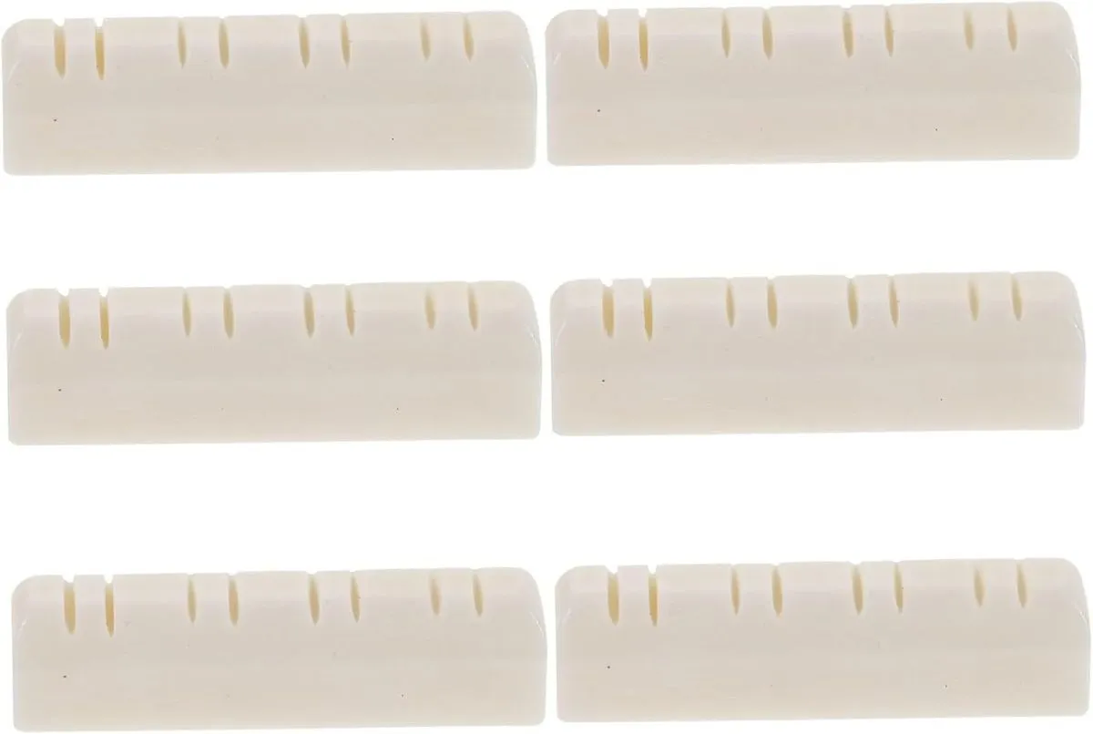6Pcs Premium Bone Mandolin Nut Neck Rest Replacement Accessories White