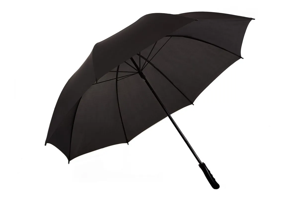 Alice Umbrellas Fibre Glass Basic Golf Umbrellas - Black