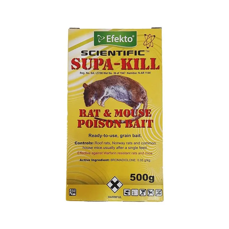 EFEKTO Supa-Kill Rat & Mouse Poison Bait 500g