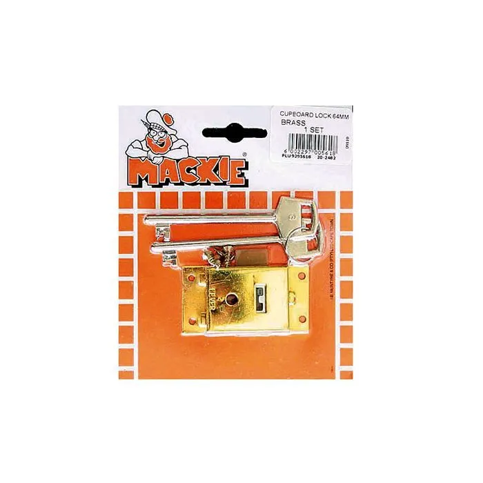 Mackie Lock Cupboard 64MM Bs 2L 2 Key