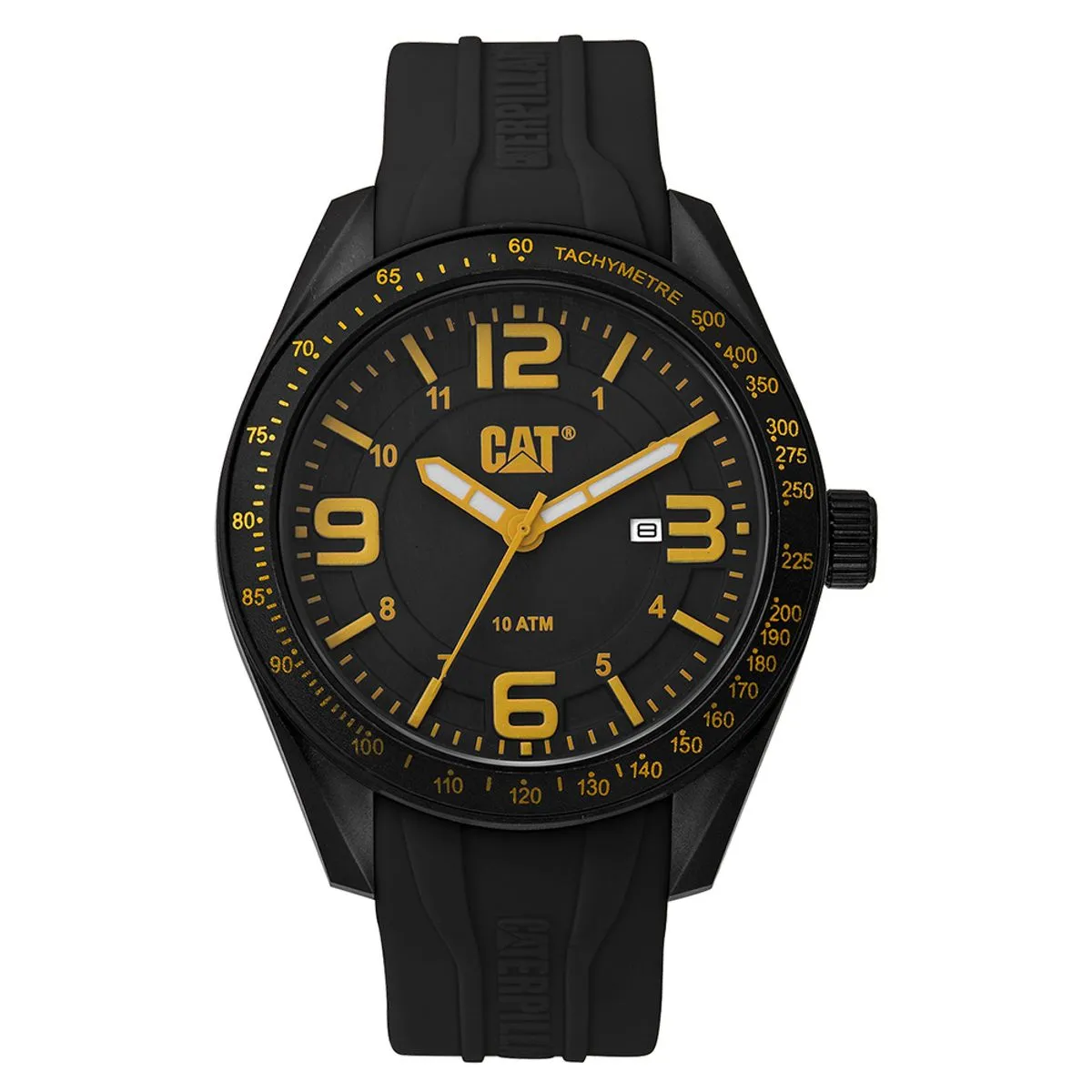 CAT Watches Men, Junior, Rubber Sport, Black-Yellow LQ16121137