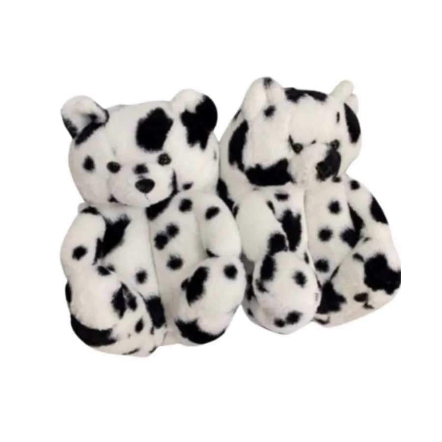 Women's Plush Teddy Bear Slippers