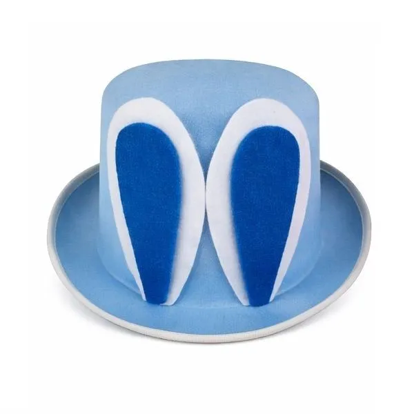 Dress Up Felt Easter Bunny Ears Top Hat - Blue