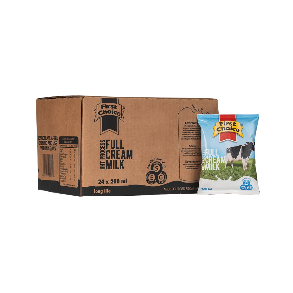 First Choice Full Cream Milk - 1 x 24 pack (200ml)