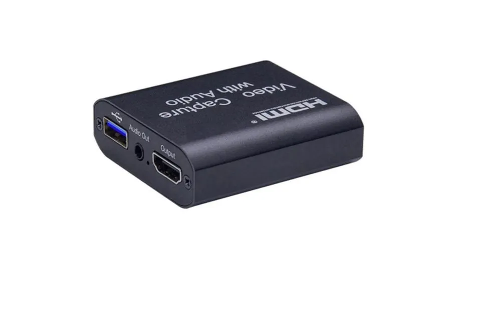1080p HDMI USB Video and Audio Capture Card Loop Out with Microphone In