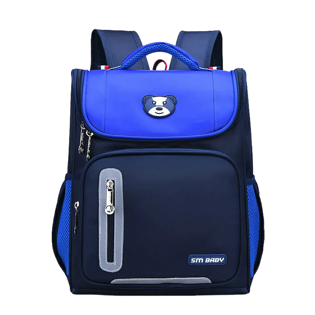 Kids SM Baby School Bags with Reflectors - Blue