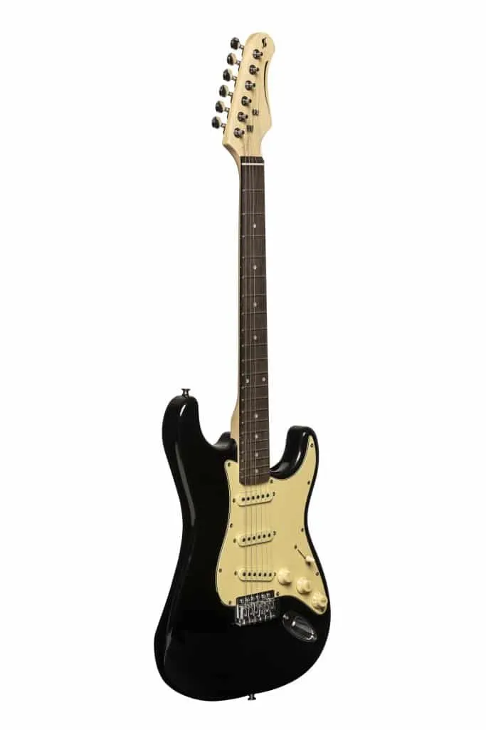 STAGG SES30 Standard "S" Electric Guitar - Black