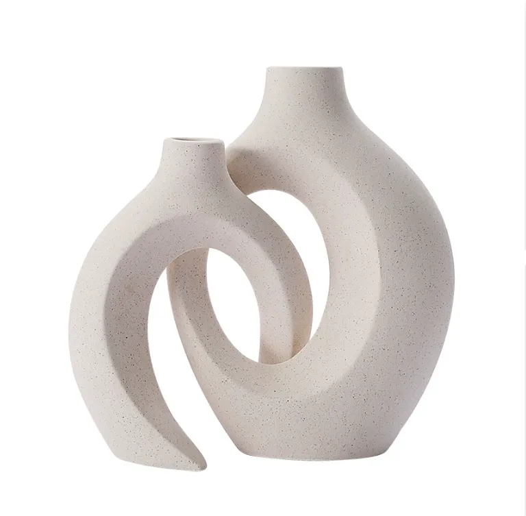 Beige Ceramic Vase