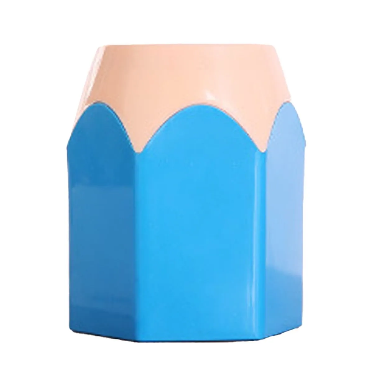 Desktop Pen Holder Stationery Organizer, Multifunctional, Space-Saving, Blu