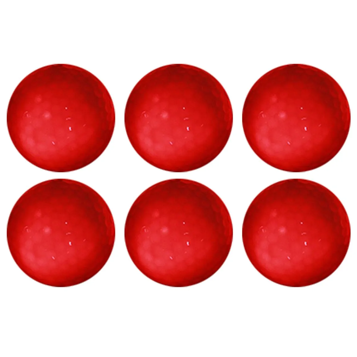 6pc Red LED Luminous Golf Balls