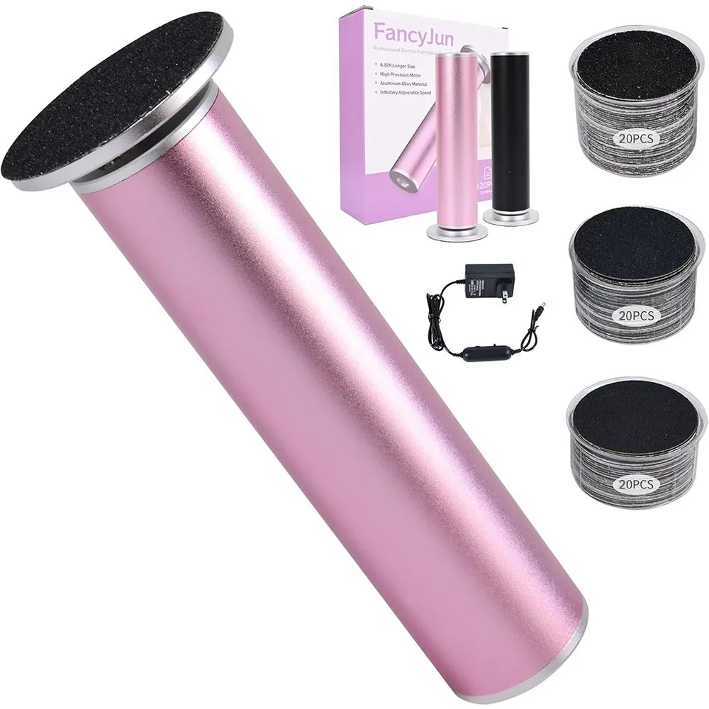 Electric Foot Callus Remover with 60pcs Sandpaper Discs for Women