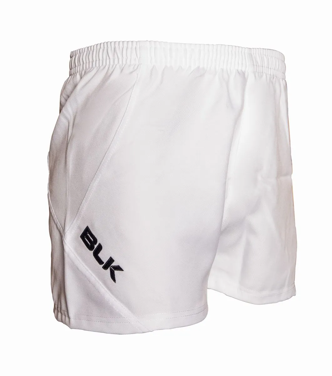 BLK Men's Tek Rugby Shorts - White