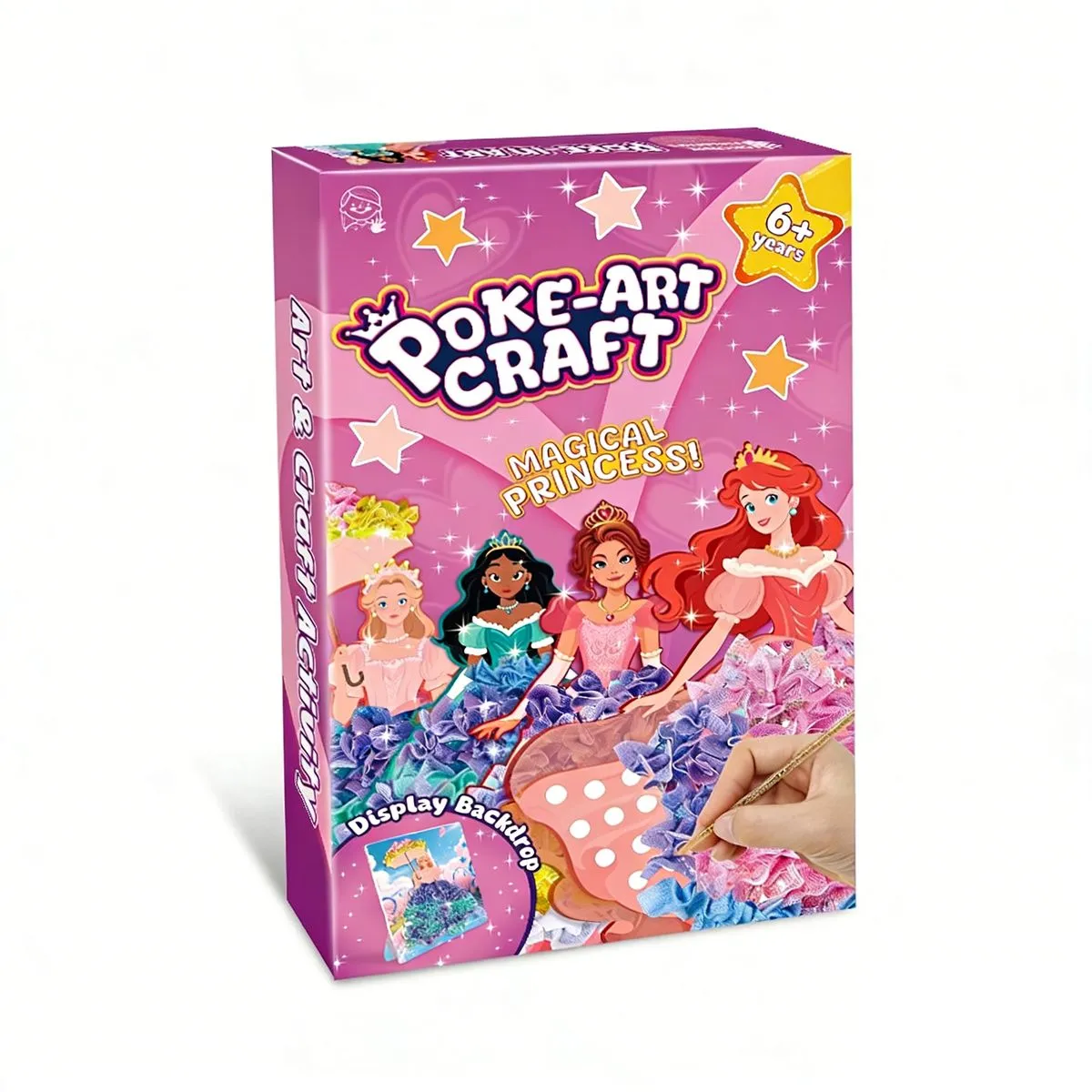 8 Pieces Poke in Crafts Art Kits for Girls