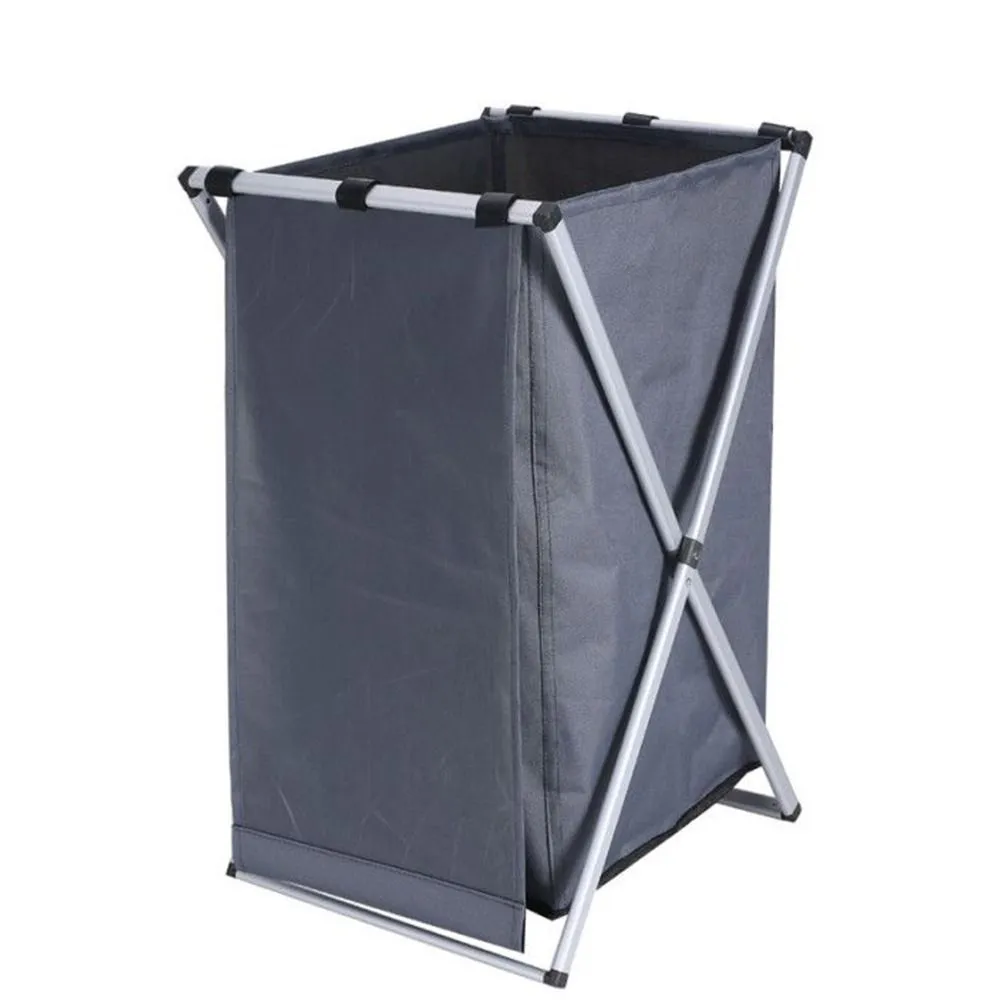 Collapsible & Portable Laundry Storage Basket - Dark Grey