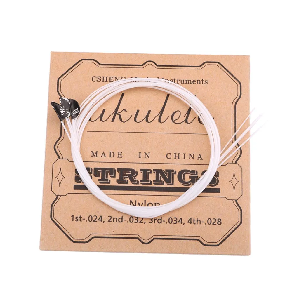 White Nylon Ukulele Strings for Ukulele Guitar Parts Accessories