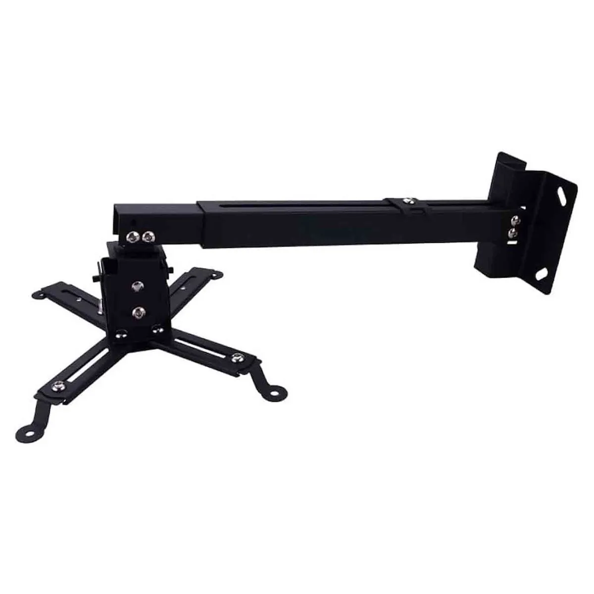 Universal Projector Mount Wall & Ceiling Adjustable Bracket - Black