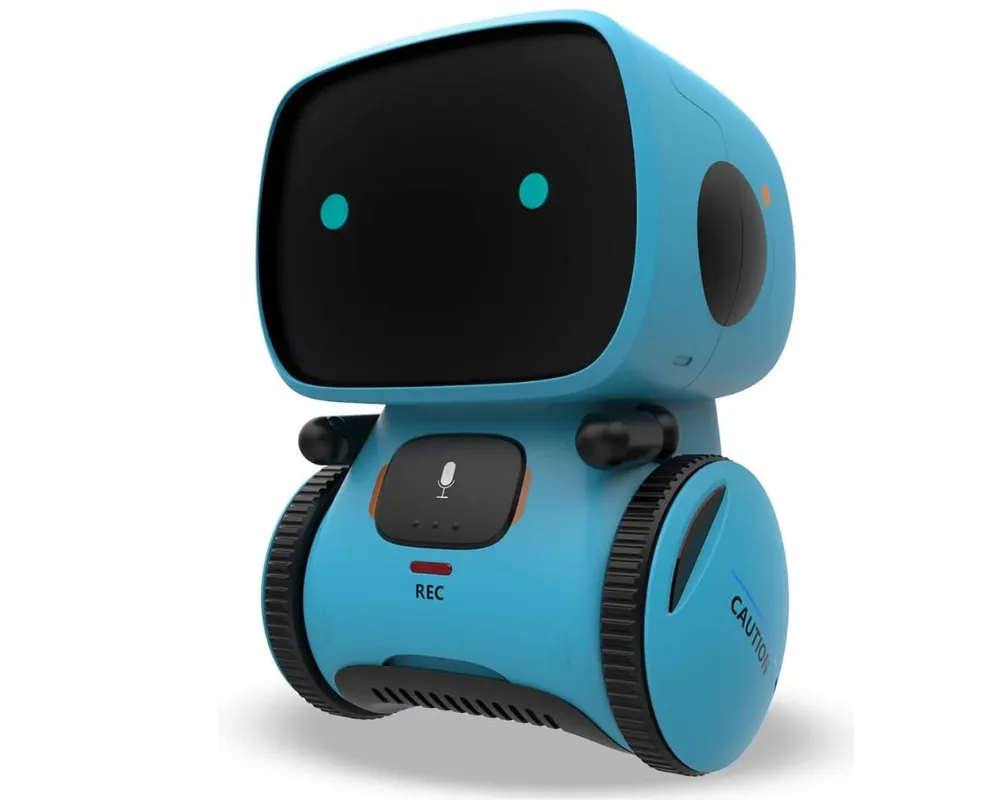 MorFansi Talking Robot for Kids Smart Toy with Touch Sensor Voice Control - Blue