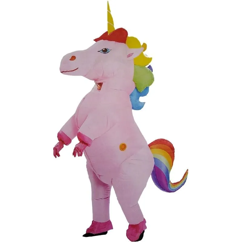 Unicorn Full Suit With Automatic Battery Air Inflator - Pink
