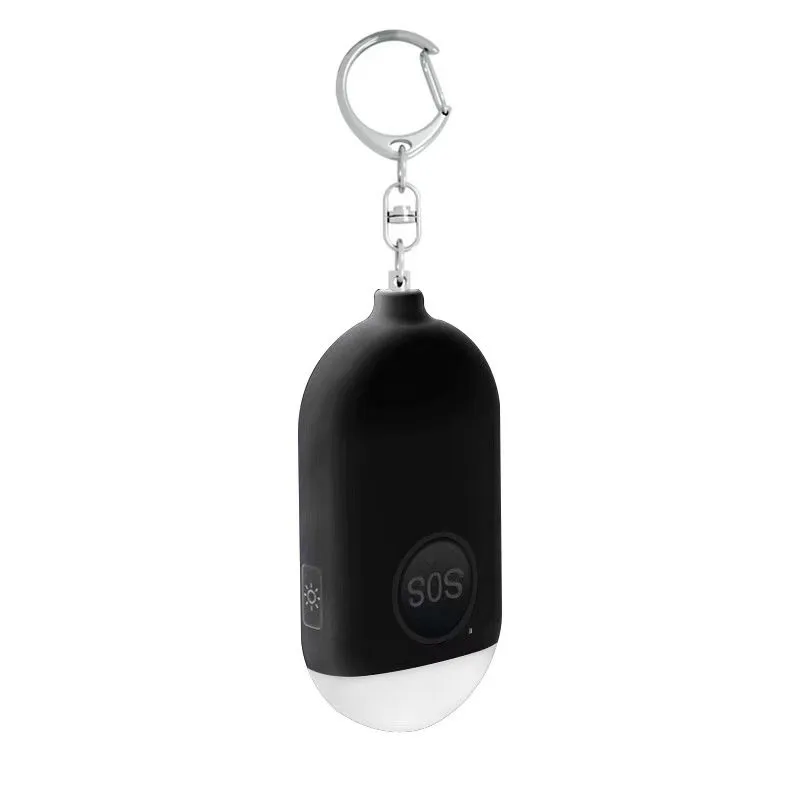 Personal Personal Safety Alarm for Women SOS Emergency Loud Siren - Black