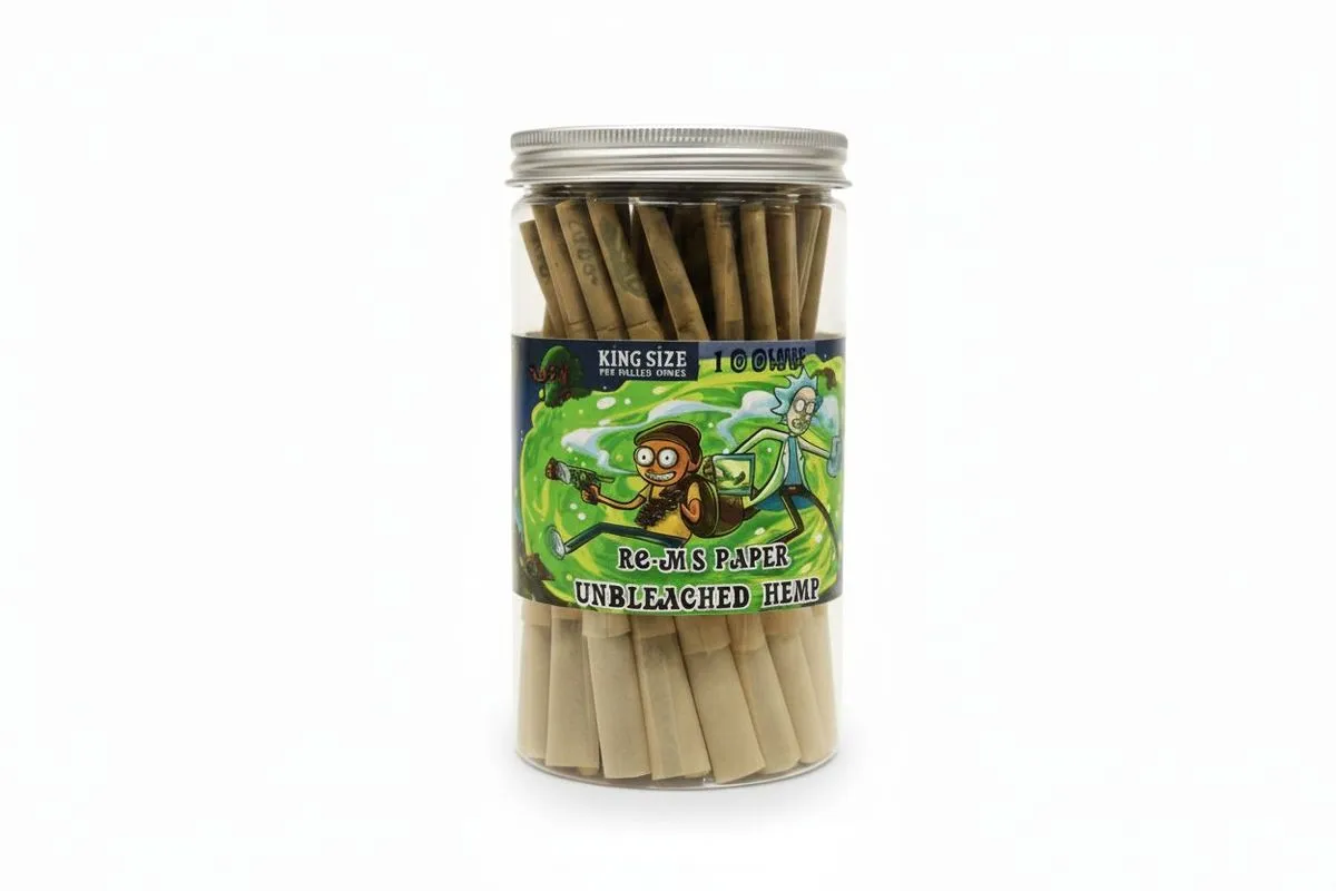 100 King Size Pre Rolled Cones for Weed Cigarette