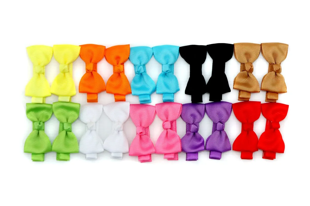 Dasdee - Bow Hair Clips for Baby/Toddler - Pack of 20