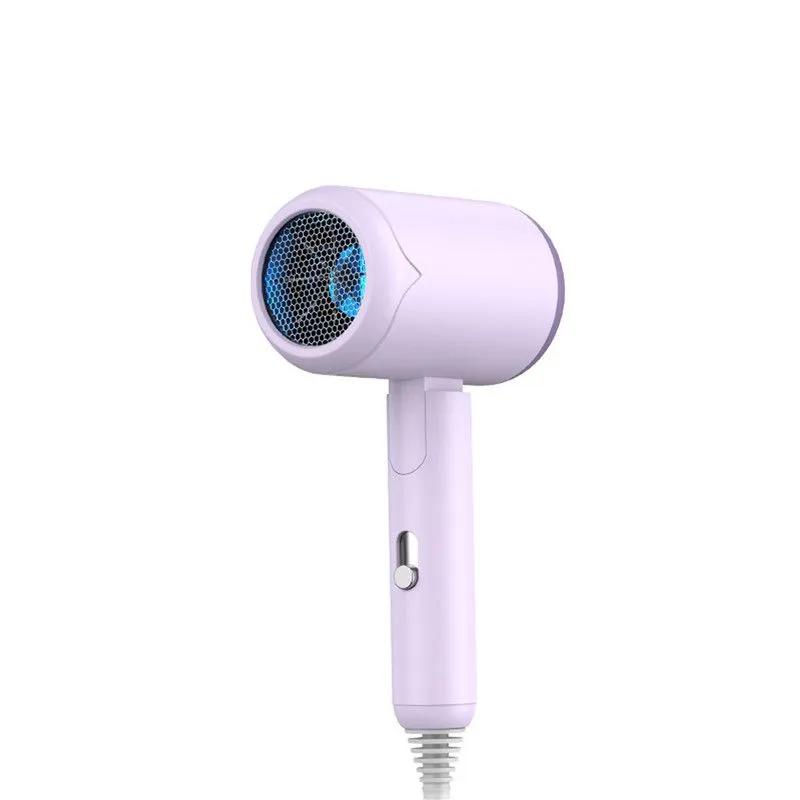 Foldable Hair Dryer, Powerful Ionic 1200W Dryer, Travel Hair Blow Dryer-Purple
