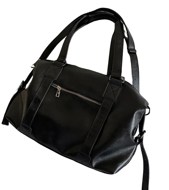 Black Multi-Use Tote Bag Compatible with Daily/Casual Outfits 1 Piece