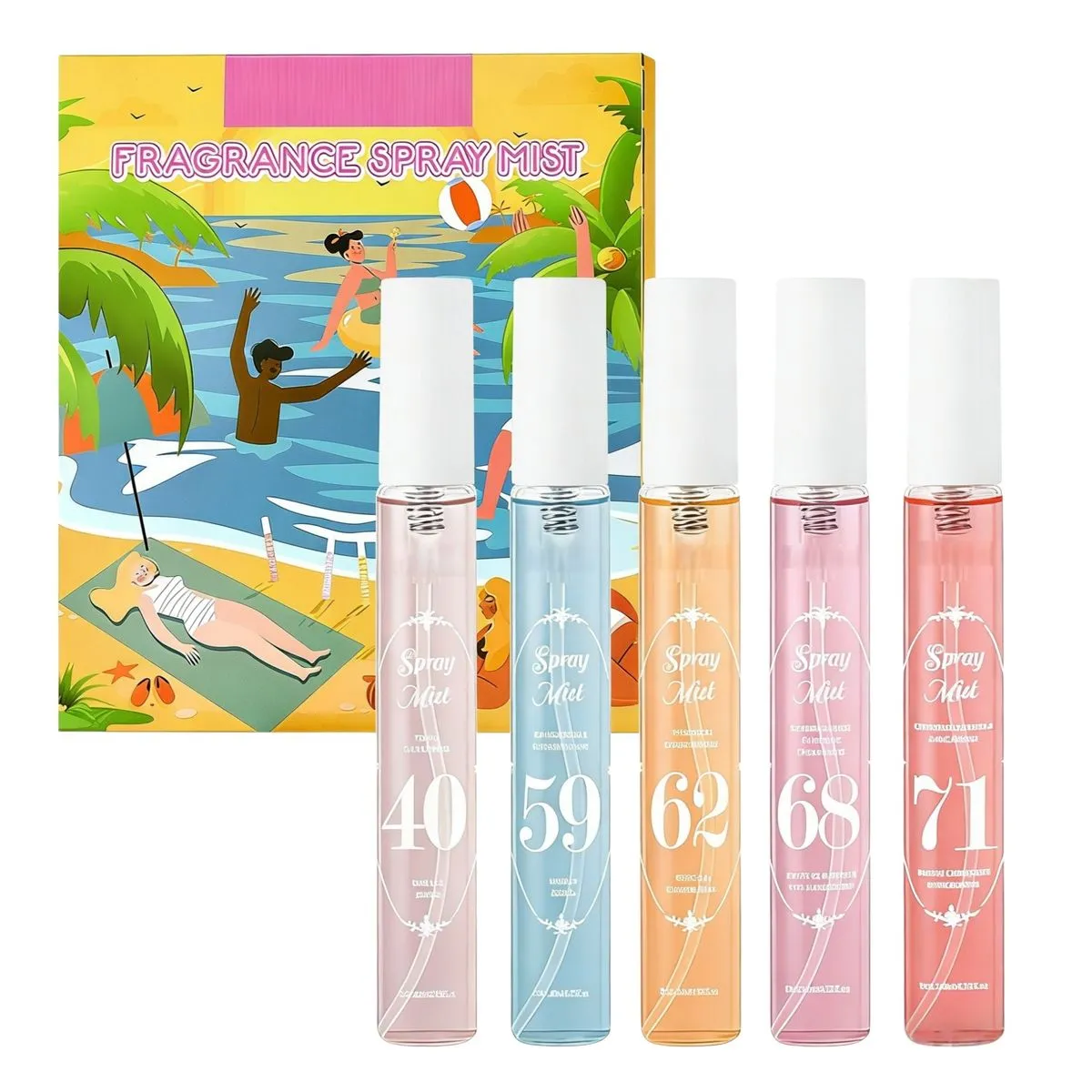 Hair and Body Perfume Mist Set,Long Lasting,Fresh & Sweet-50ml