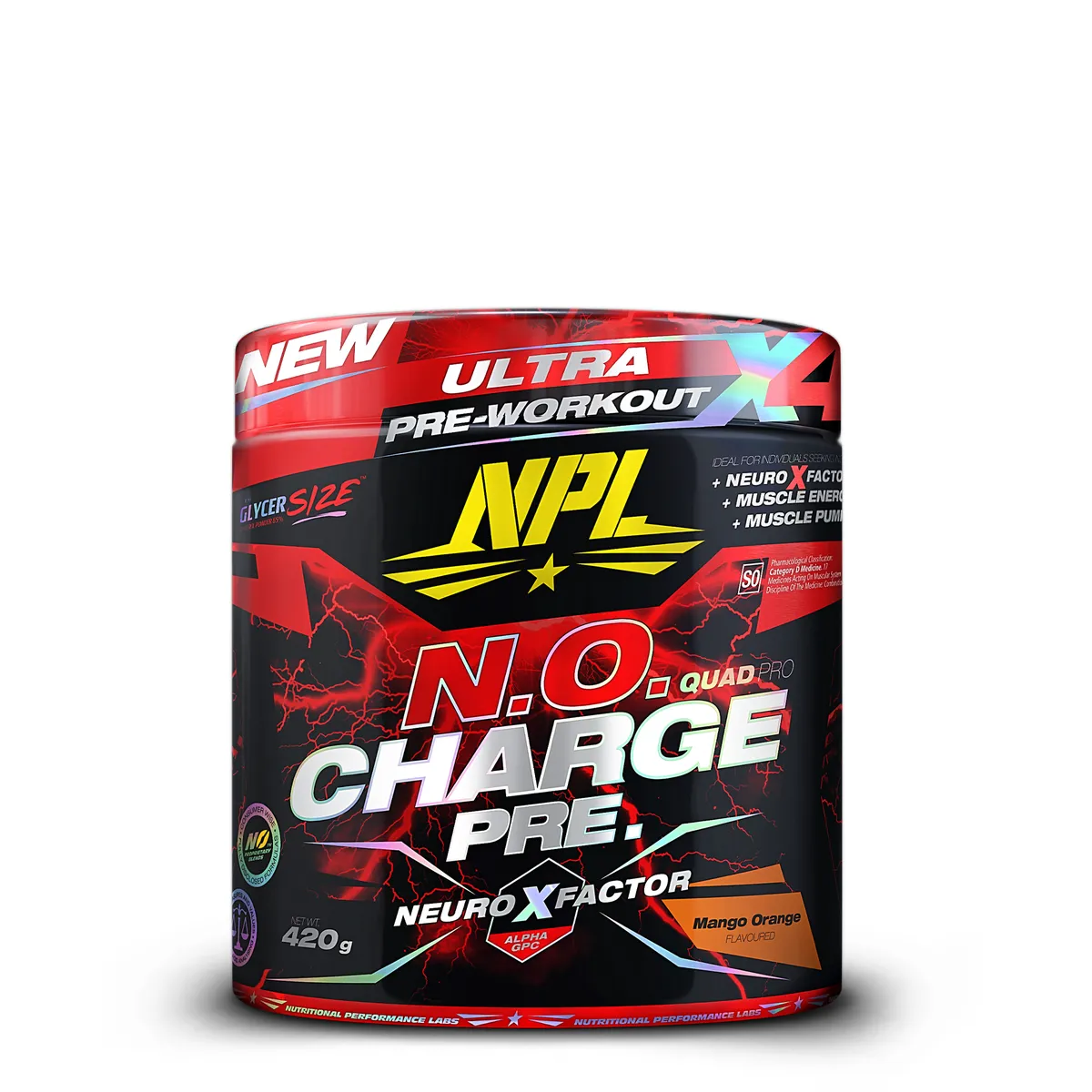 NPL N.O. Charge, Mango Orange - 420g