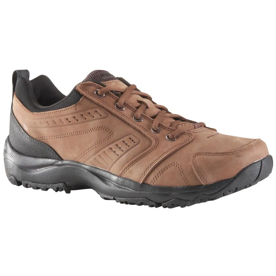Decathlon Newfeel Nakuru Comfort Men's Fitness Walking Shoes - Brown Leather
