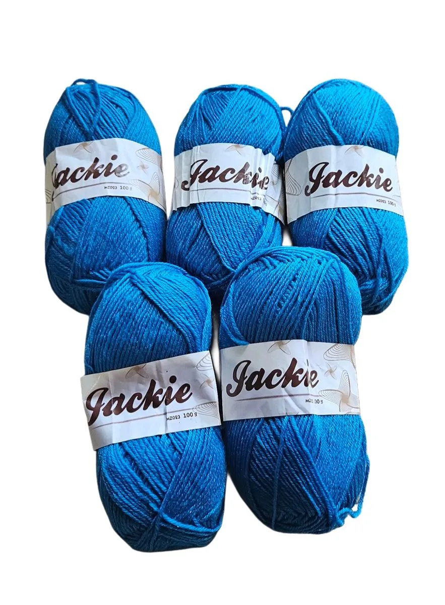 Double Knitting Wool Yarn 500g (Pack of 5) 100g each - Blue