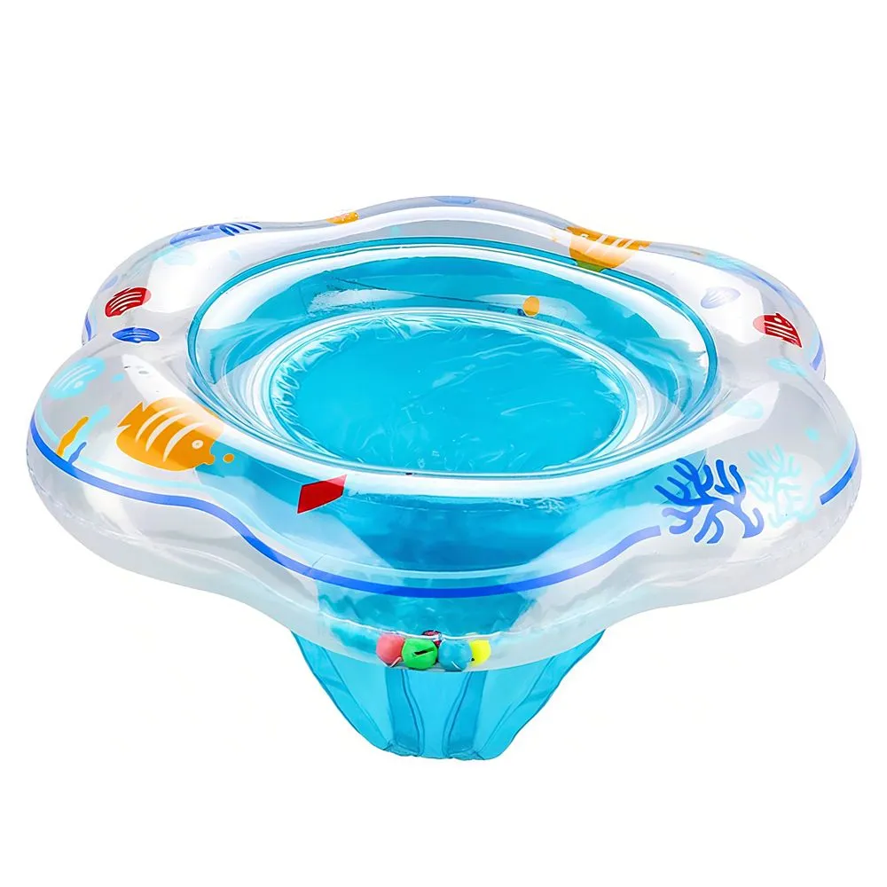 Baby Swimming Float Ring Inflatable Pool Floatie Bathtub Toys for Kids - Blue