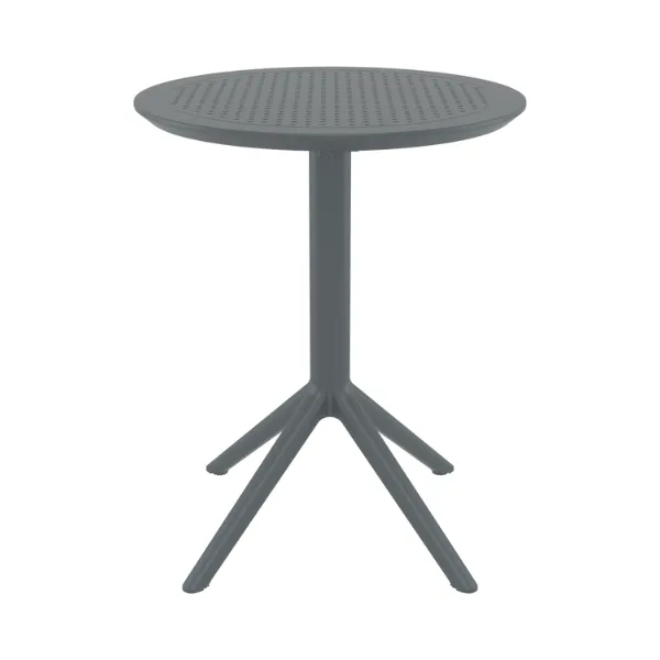Siesta exclusive Patio Sky 60Round Flip Top Table - Dark Grey