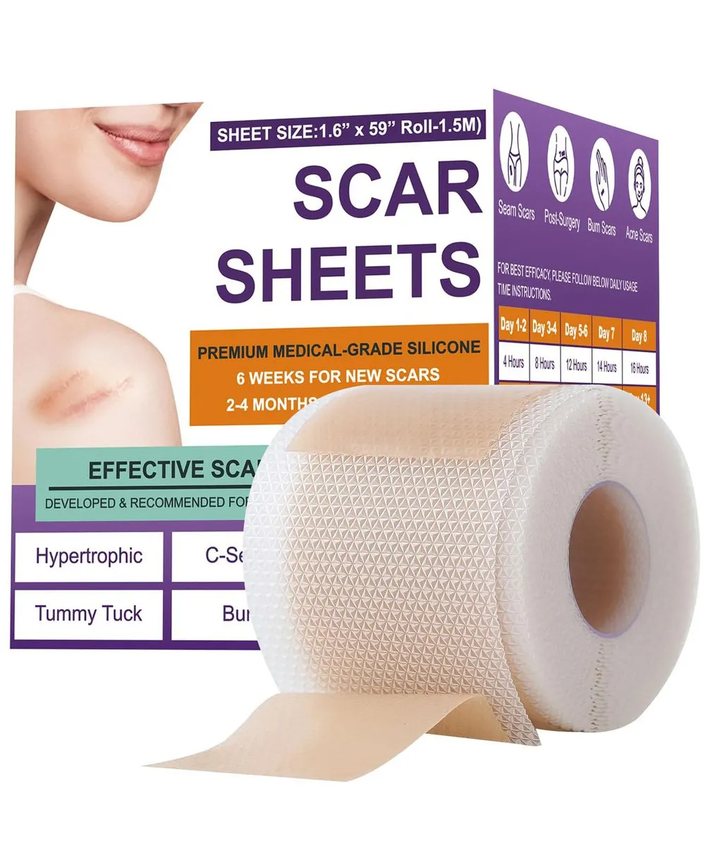 Silicone Scar Strips-Silicone Scar Removal Roll 4cm x 1.5m